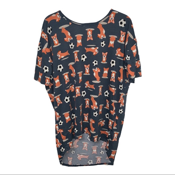 LuLaRoe Tops - Lularoe Corgi Soccer Irma Top